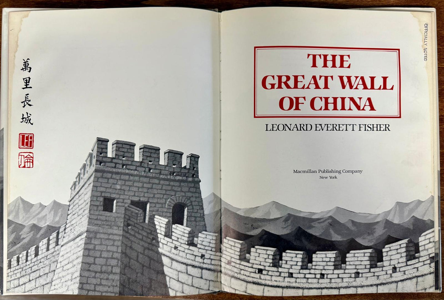 The Great Wall Of China (Aladdin Picture Books) by Fisher, Leonard Everett