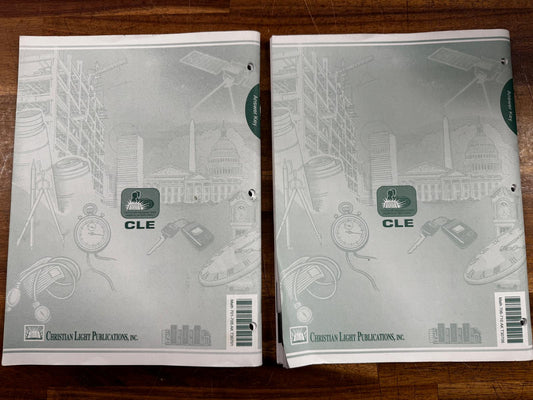 CLE Mathematics Grade 7 Answer Key Set – Light Units 701–710 (2 Booklets)