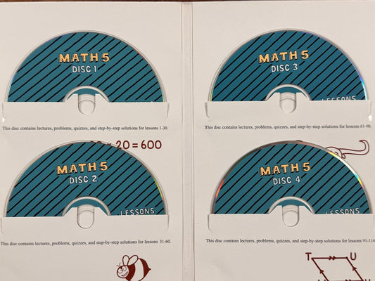 Teaching Textbooks Math 5 CD-ROM Set (4-Disc)