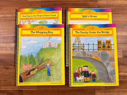 Moving Beyond the Page Ages 7-9 Curriculum Lot 26 Spiral Manuals