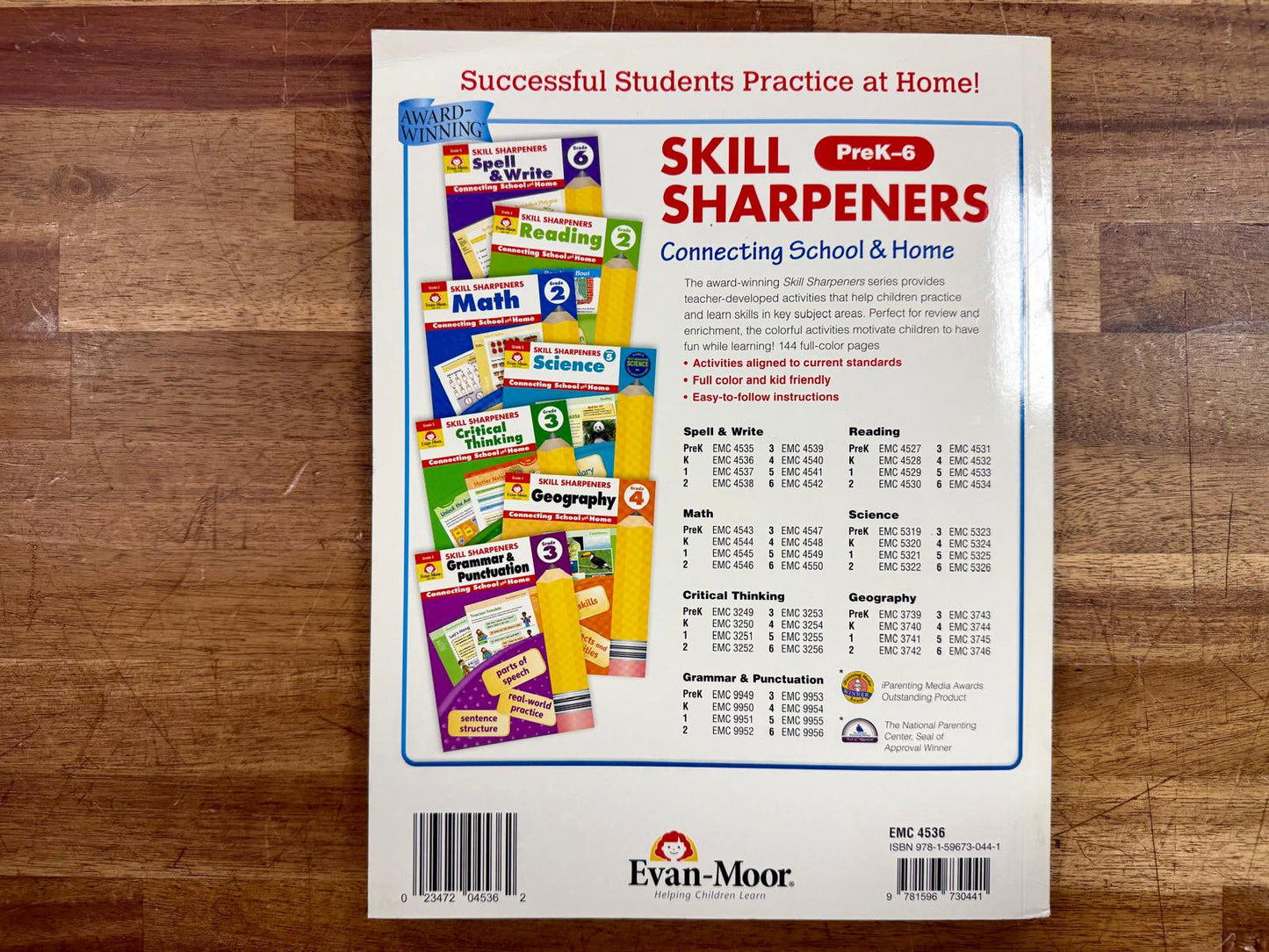 Evan-Moor Skill Sharpeners Spell & Write Kindergarten