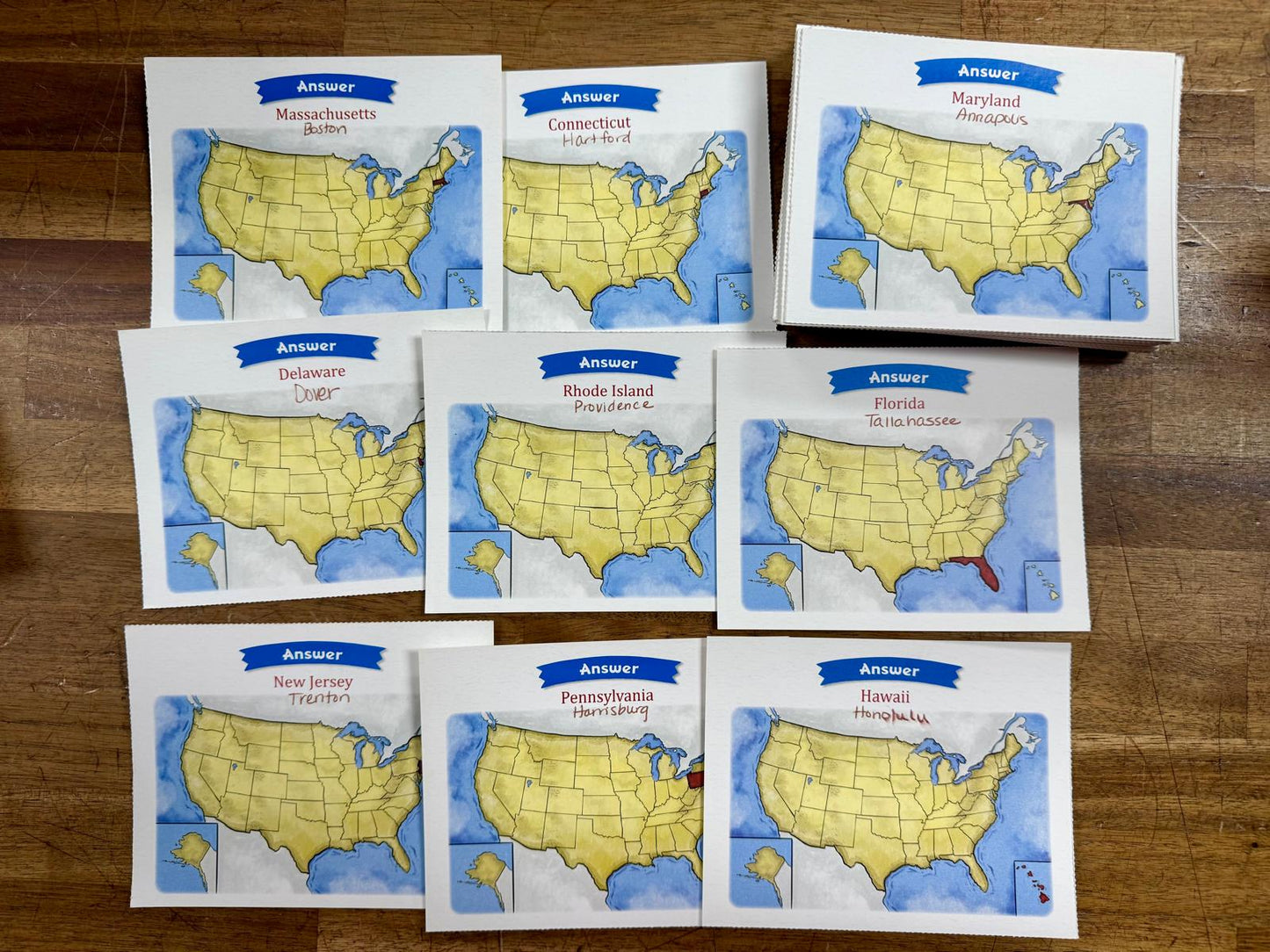 TGTB Geography & Grammar Cards Grades 5-7 - Good