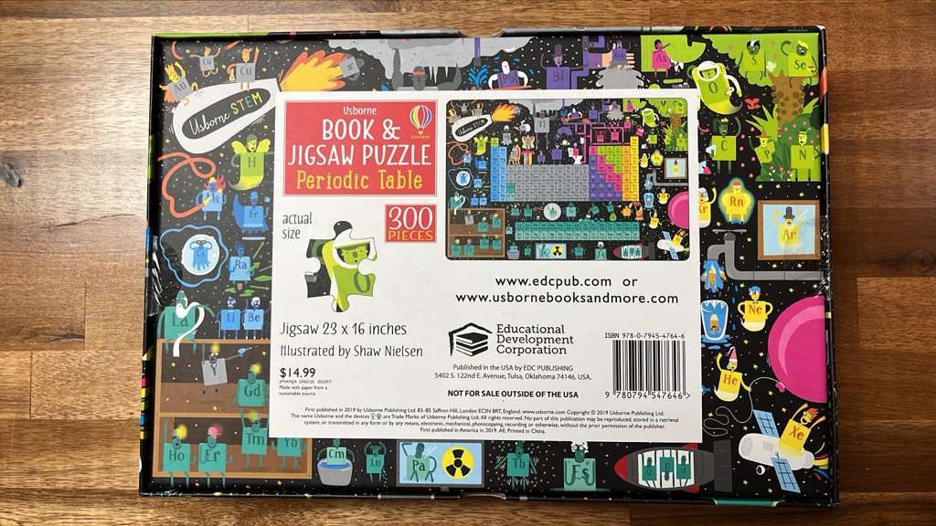 Usborne Jigsaw Puzzle Periodic Table STEM - (NEW)