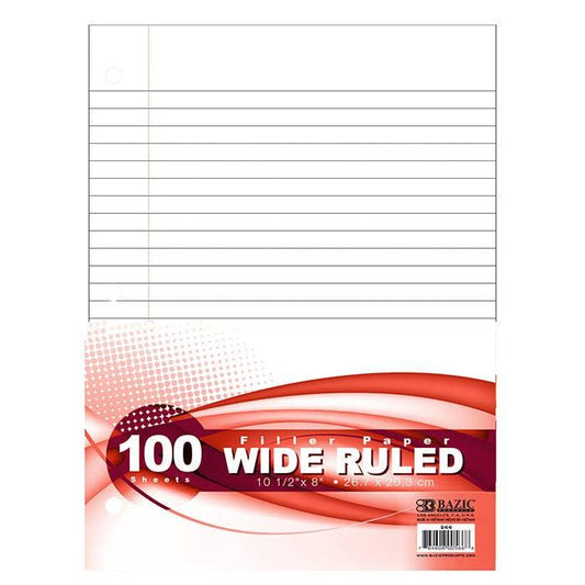 Filler Paper W/R 100 Ct.