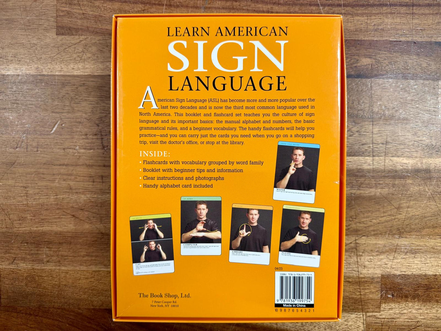 Learn American Sign Language (CARDS Only - No Book)