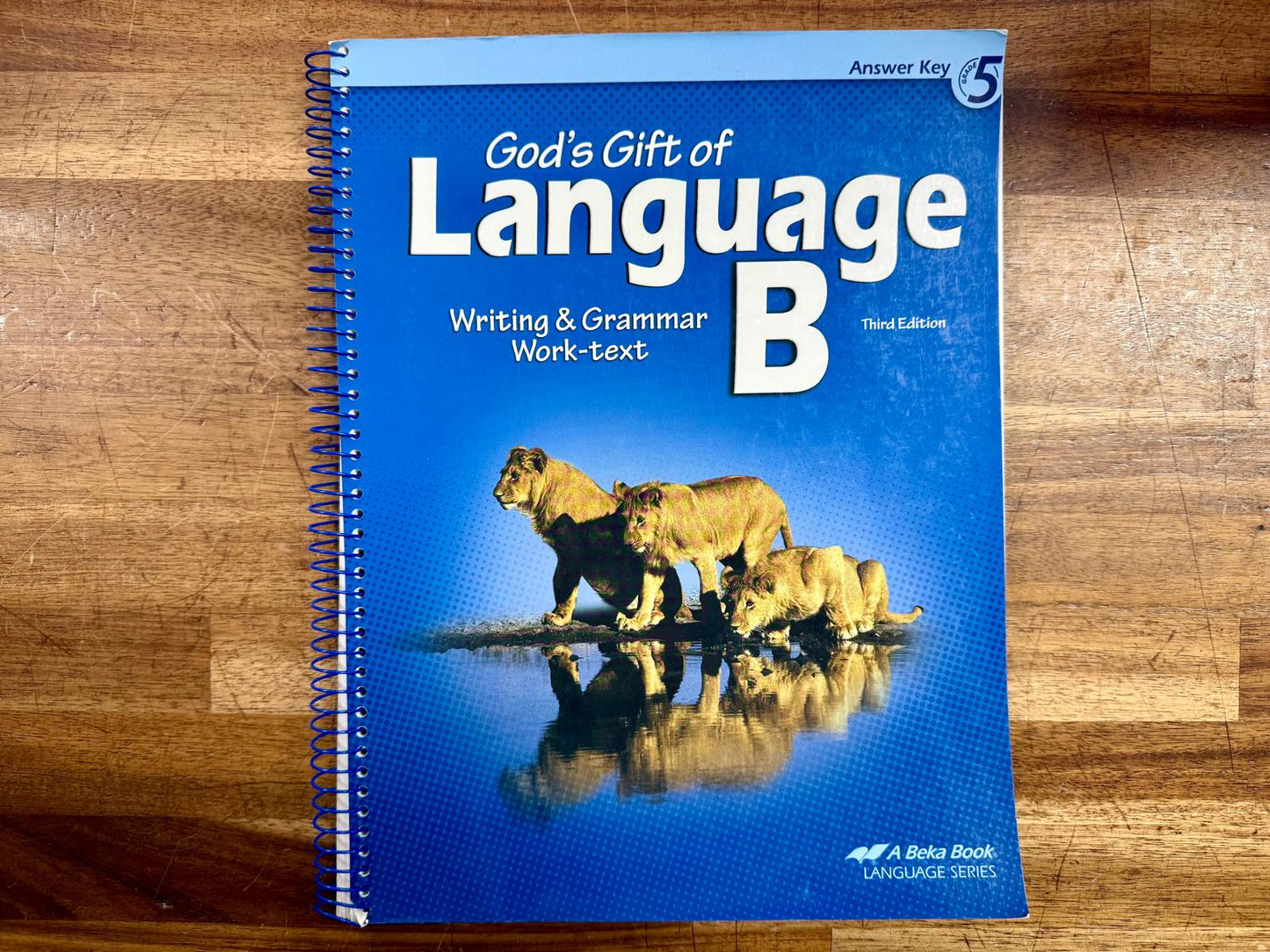 Abeka God's gift of language B Grade 5 Answer key 3rd ed