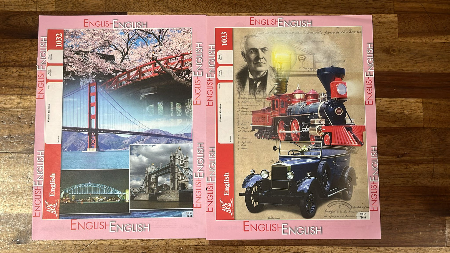 ACE School of Tomorrow English Tests 1028-1035 4th Ed