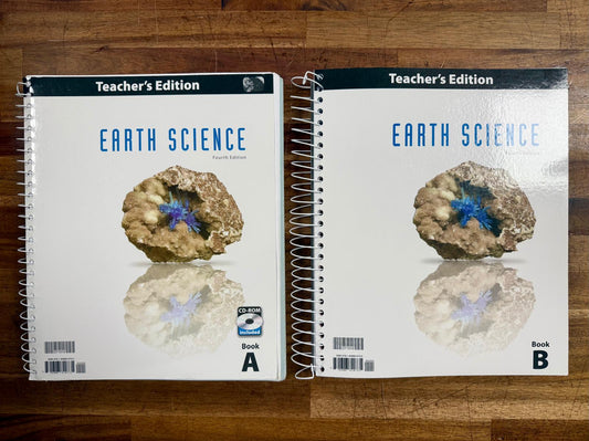 BJU Earth Science 4th Ed Complete Set - mostly good & clean