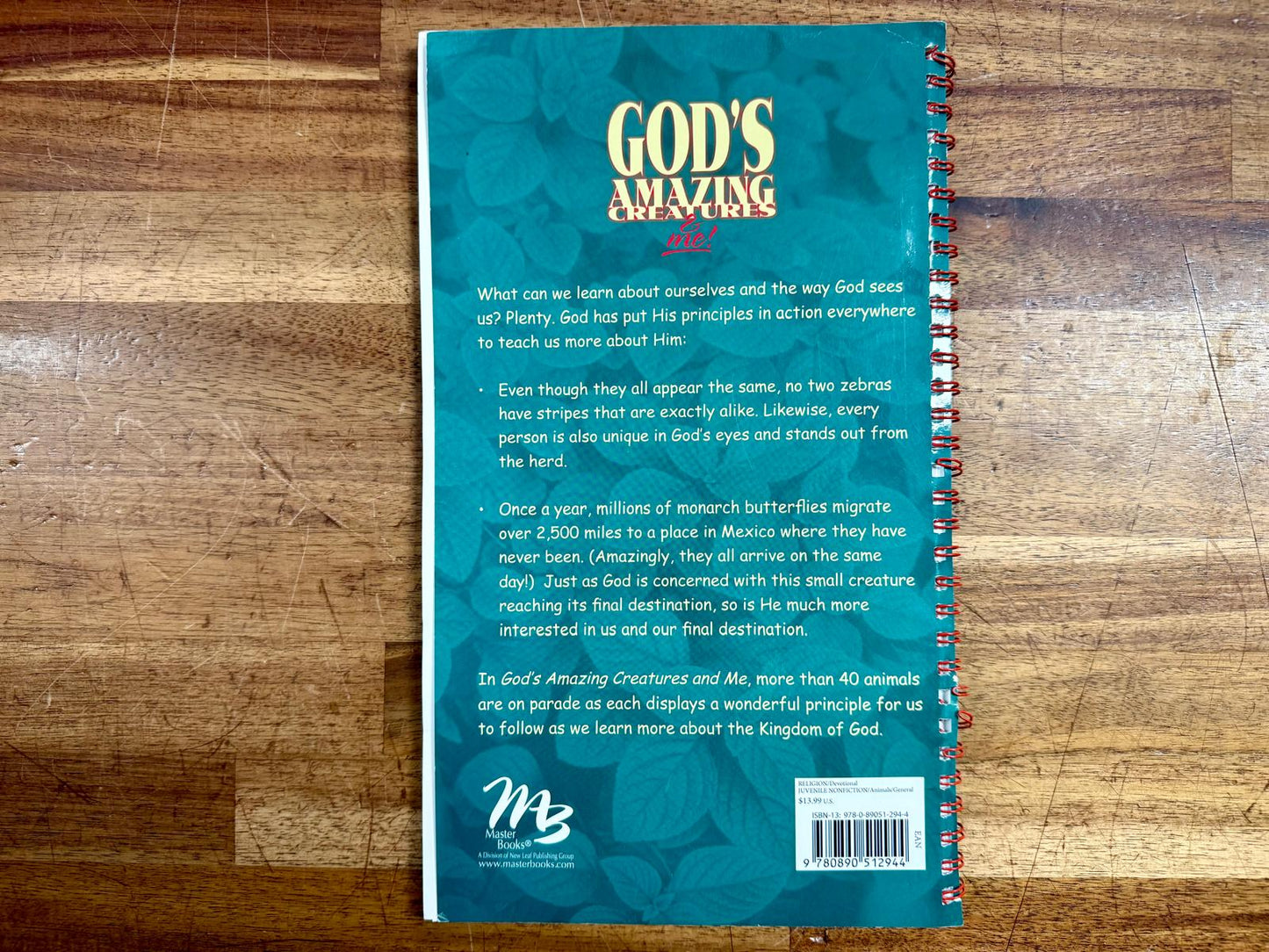 God's Amazing Creatures & Me! Devotions for Boys & Girls