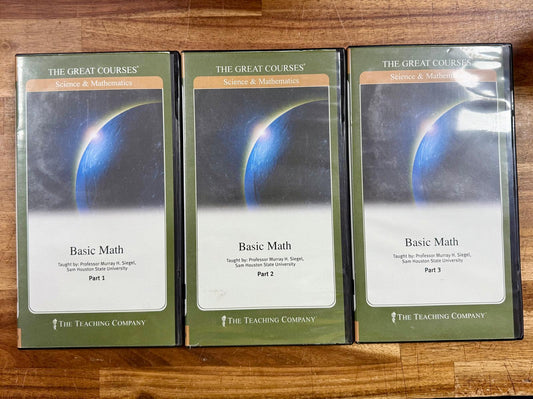 The Great Courses Basic Math SET: DVDs, Workbook & Guide