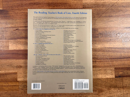 The Reading Teacher's Book of Lists 4th Ed