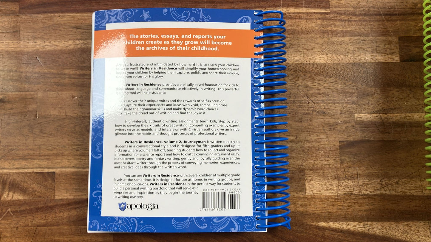 Writers In Residence Vol 2 Debra Bell Student Text/Workbook