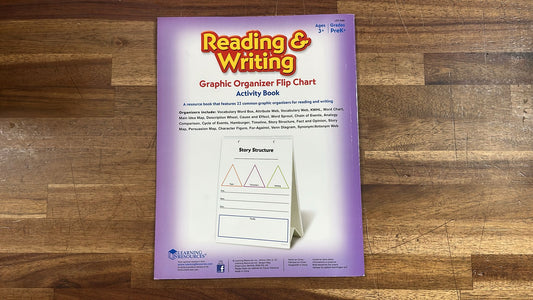 Learning Resources, Reading and Writing Graphic Organizer flip Chart, Activity Book
