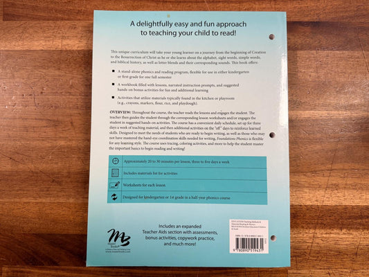 MB Foundations Phonics Easy Lessons for Early Learners