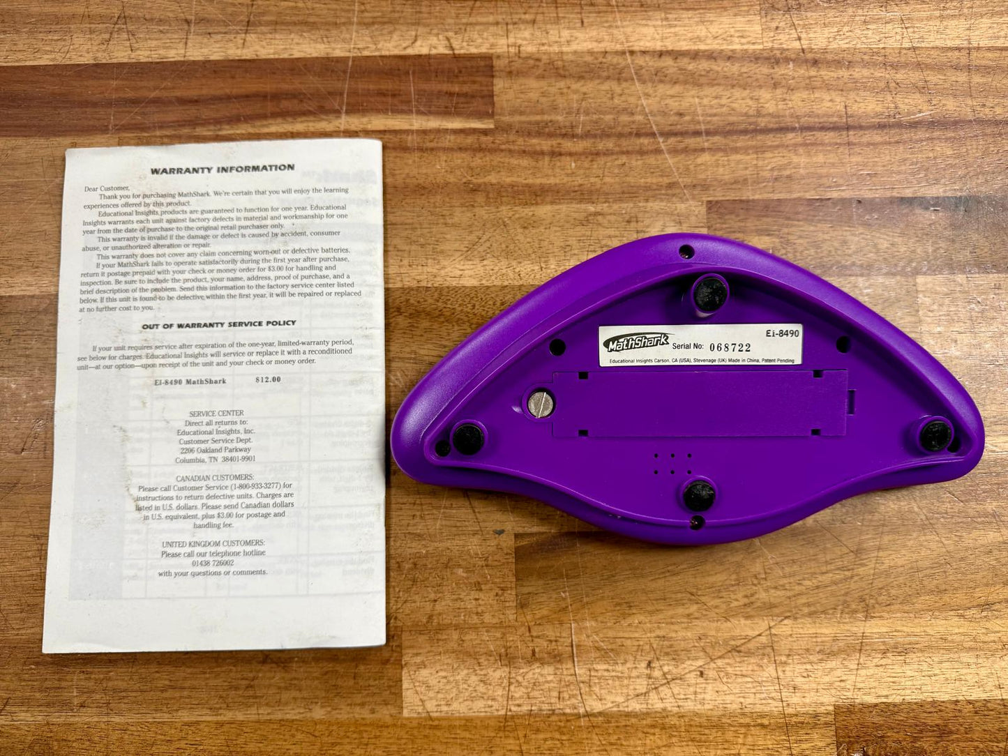 MathShark™ by Educational Insights Model Ei-8490