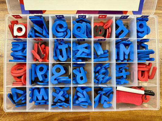 Magnetic Alphabet Letters Kit 240 pcs w. Board - Like New