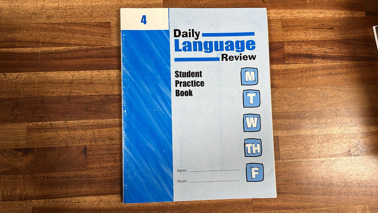Evan-Moor Daily Language Rev Student Prctc Book (Gr 4)