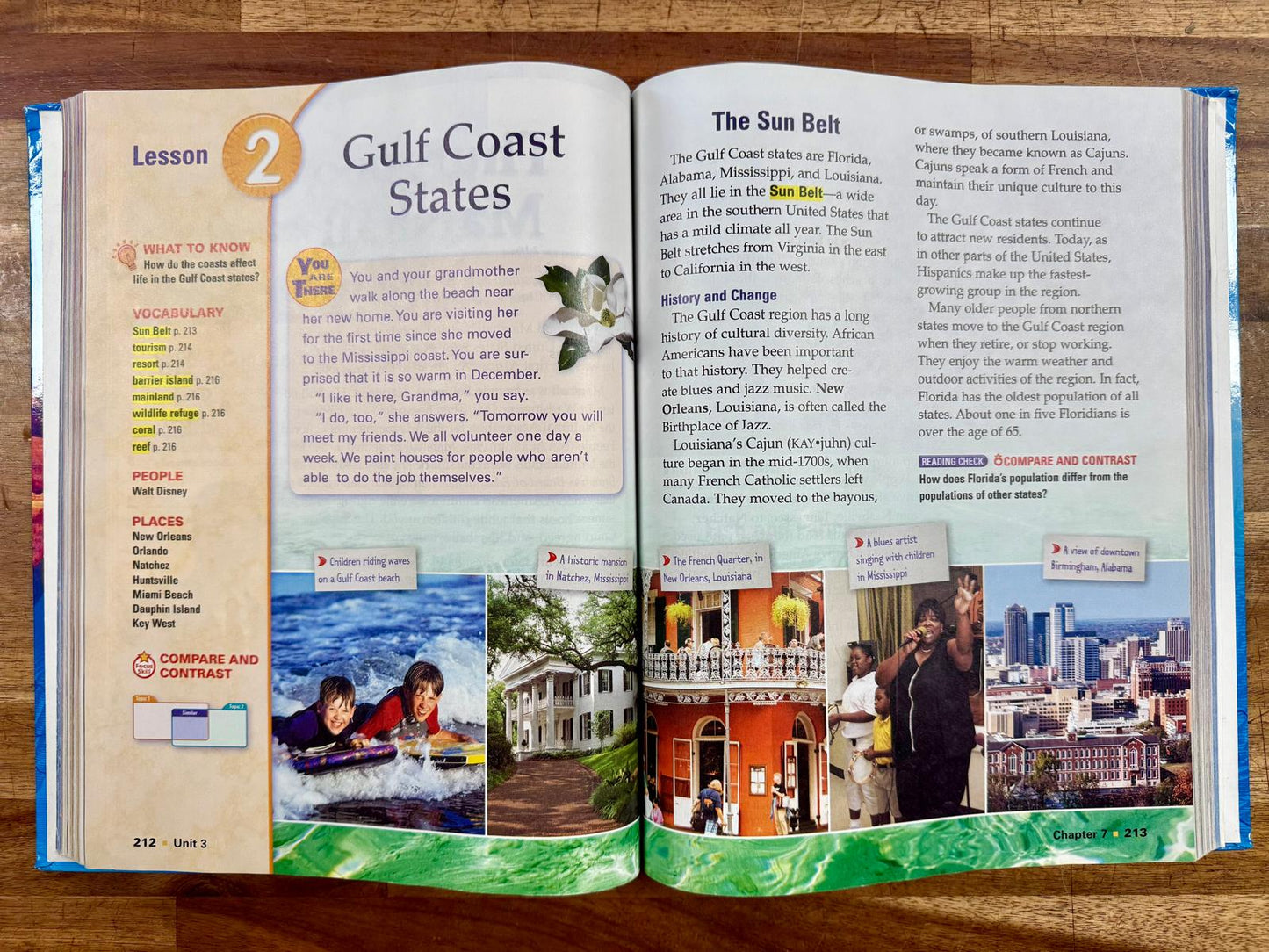Harcourt Social Studies States & Regions Gr 4 Textbook & Workbook