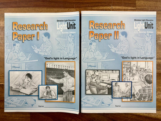 CLE Research Paper 1 & 2 LightUnits Sunrise Edition Set