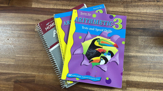 Abeka Arith 3 SET-LPs, Tsts/SpdDrills AnswKy, WrkTxt AnswKy