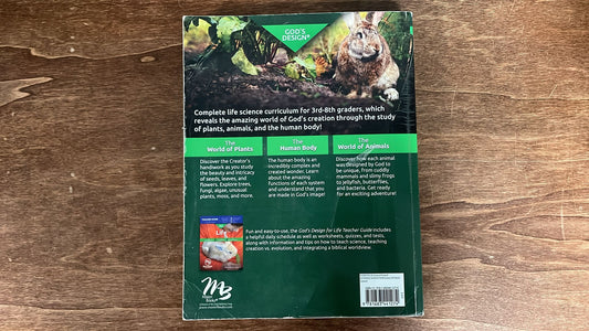 MasterBooks Curriculum, God's Design, Life