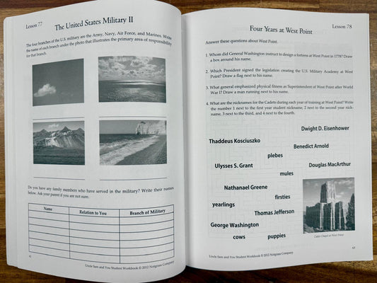 Notgrass Uncle Sam & You Workook + Citizens Handbook - Good