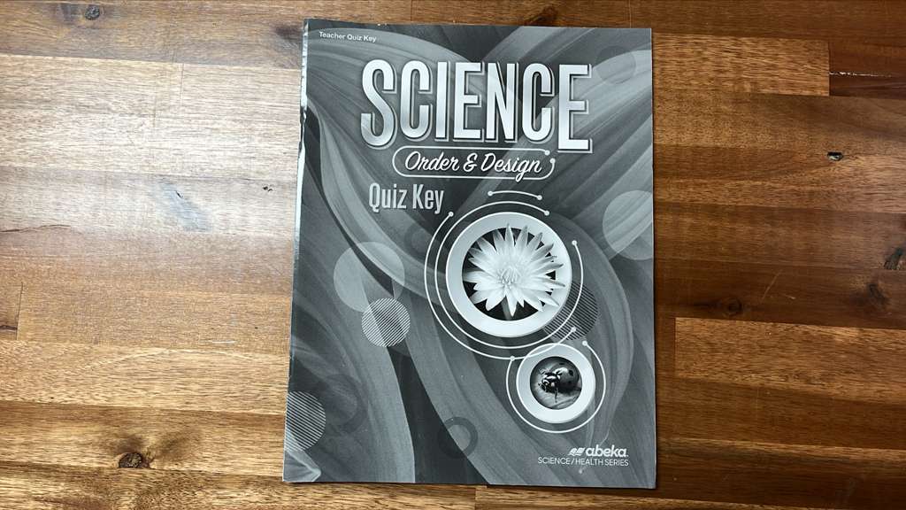 Abeka Science Order & Design 2nd Ed Key Set of 4 - VG