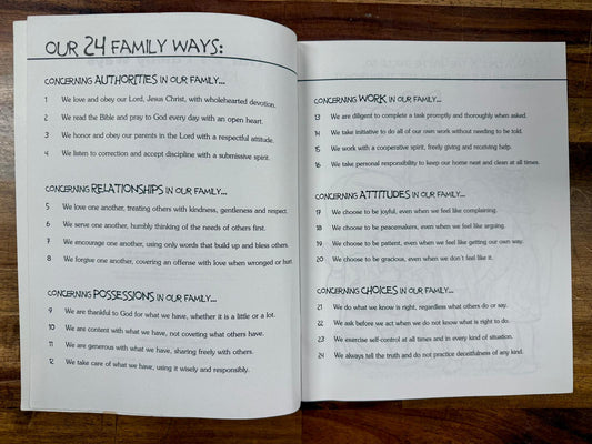 Our 24 Family Ways: Kids Color-In Book - Good & Clean