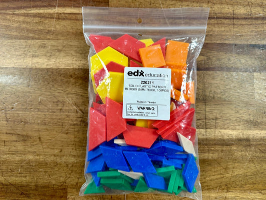 100 pcs Pattern Blocks Thick - edxeducation