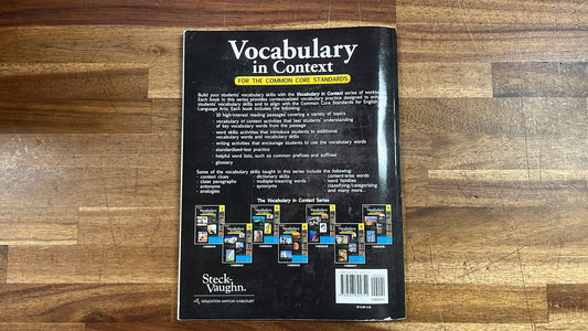 Steck-Vaughn School Supply, Vocabulary in Context for the Common Core Standards, Grade 2