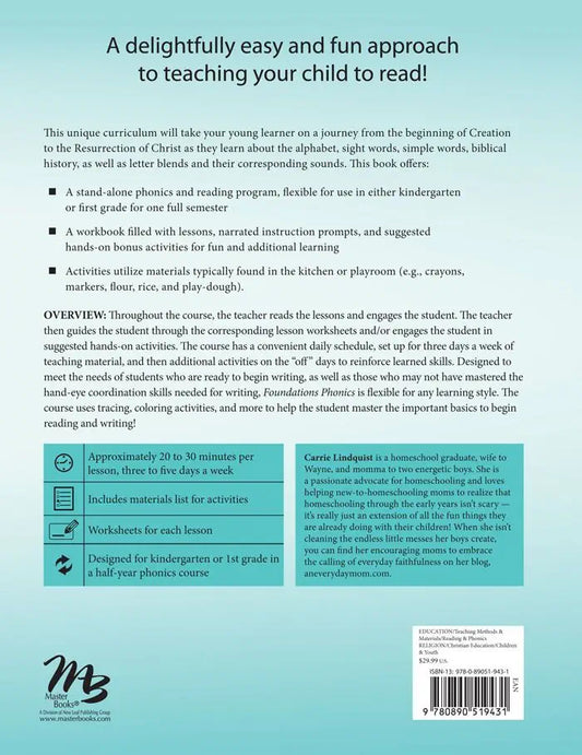 Master Books: Foundations Phonics (NEW)