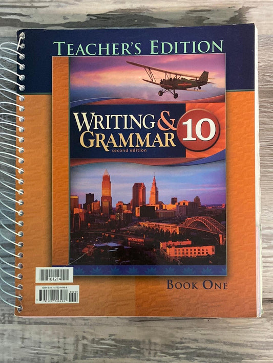 BJU Writing & Grammar 10 Teacher's Edition 2nd