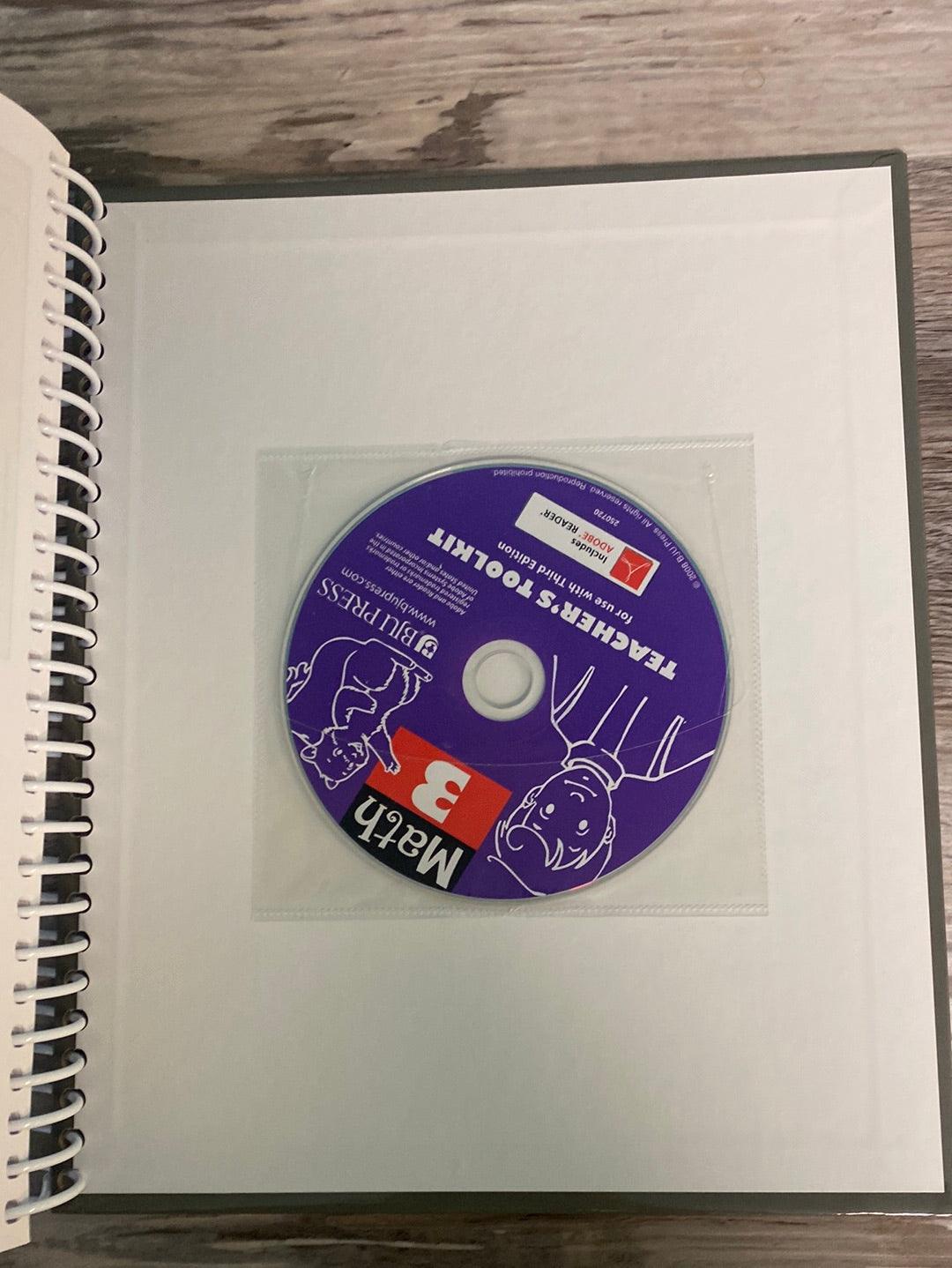 BJU Math 3 Teacher's Book w/ CD + Review Answers 3rd Ed