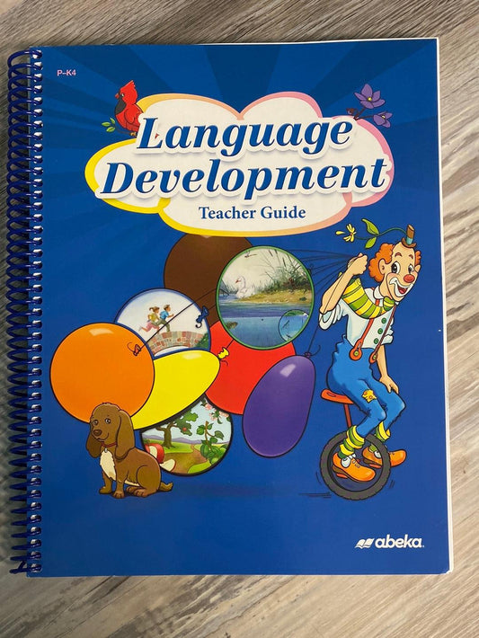Abeka Language Development Teacher Guide PK4