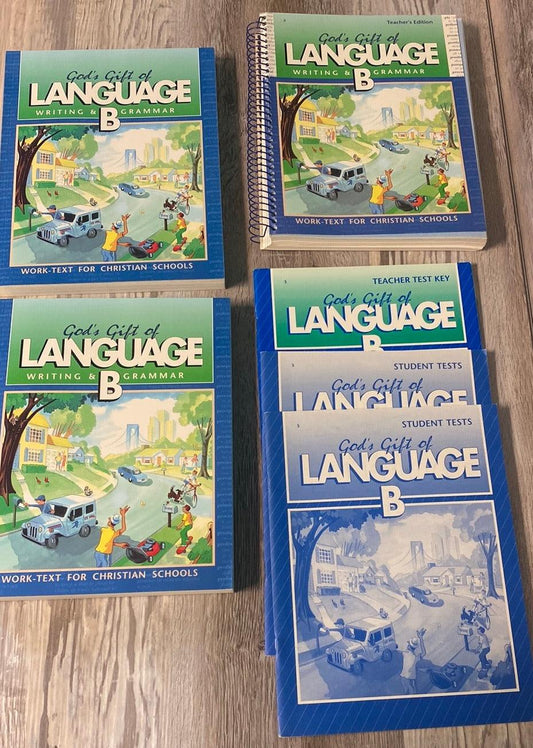 Abeka God's Gift of Language B Set Older, 2x Student Books