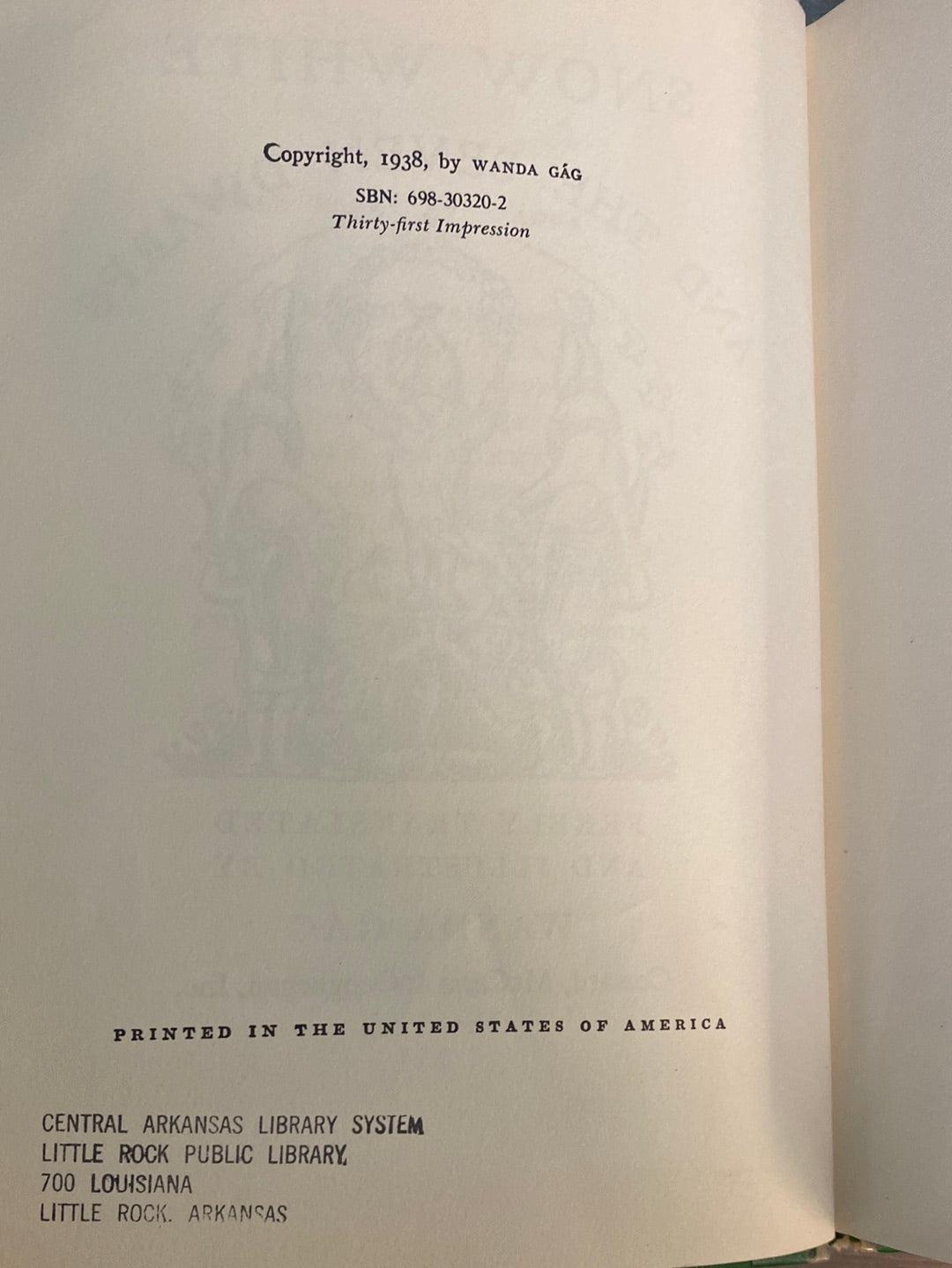 Snow White and the Seven Dwarfs by Wanda Gag