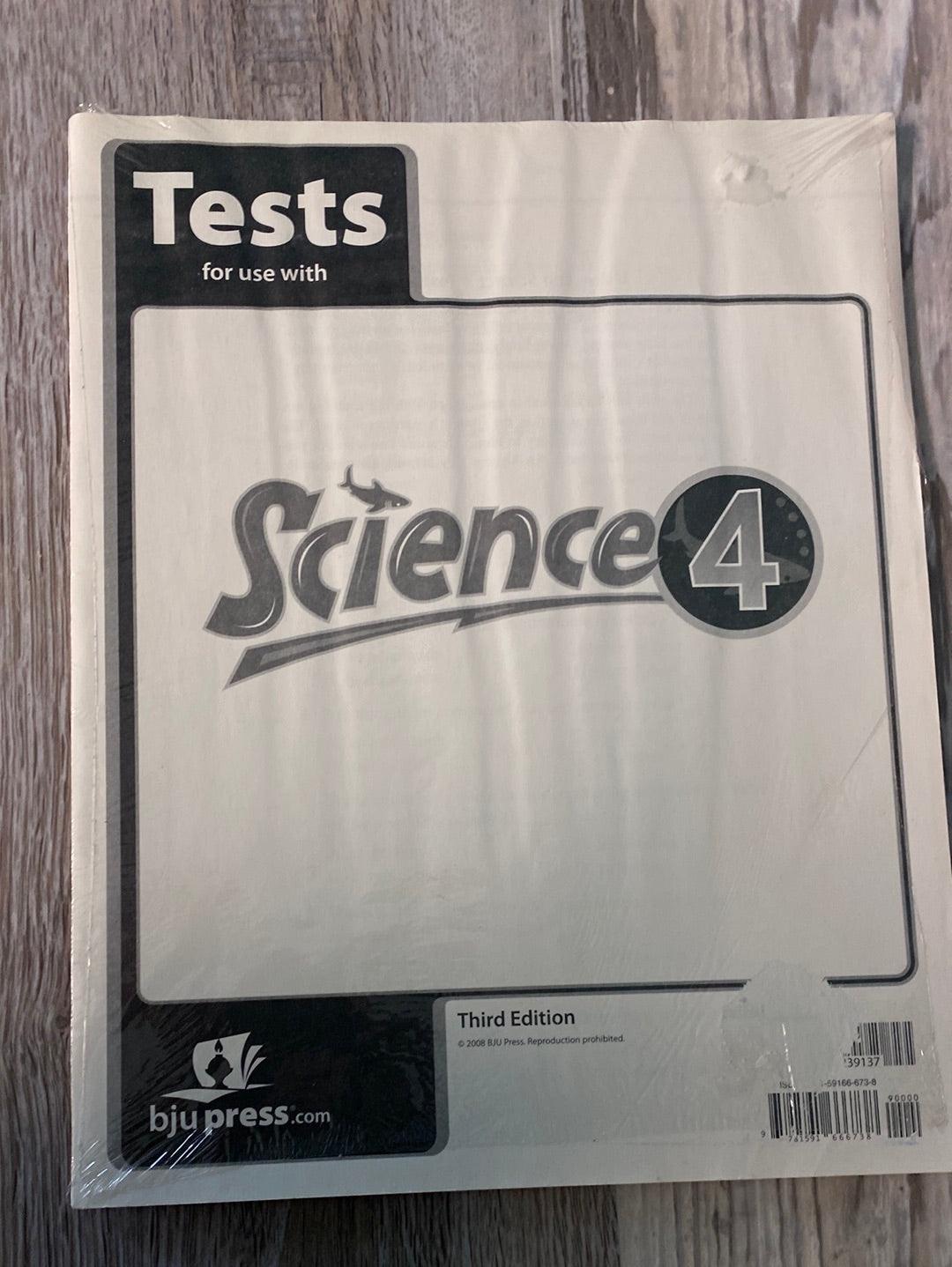 BJU Science 4 Text, Test, Activity 3rd Ed.