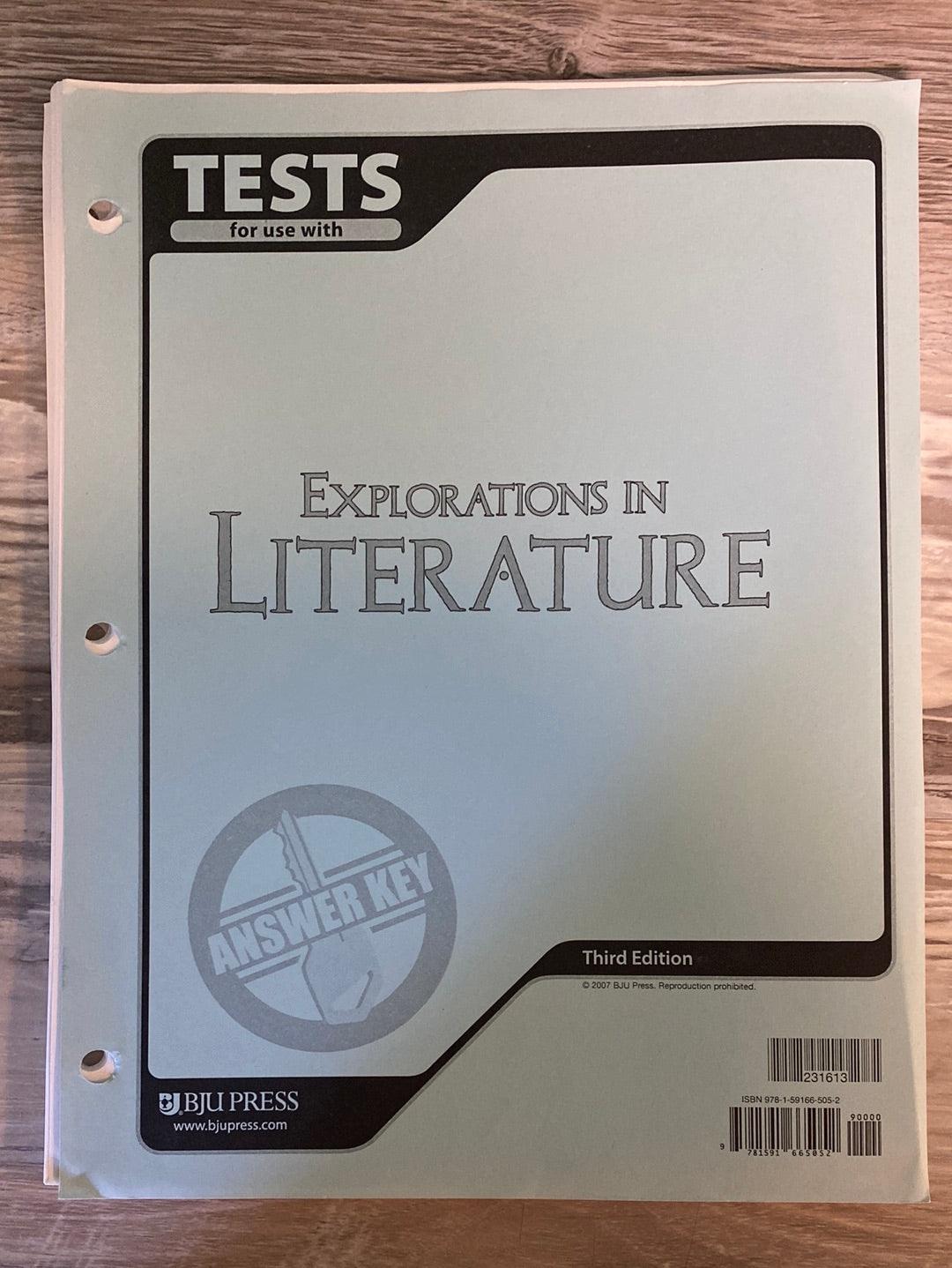 BJU Explorations in Literature 3rd Ed. Set