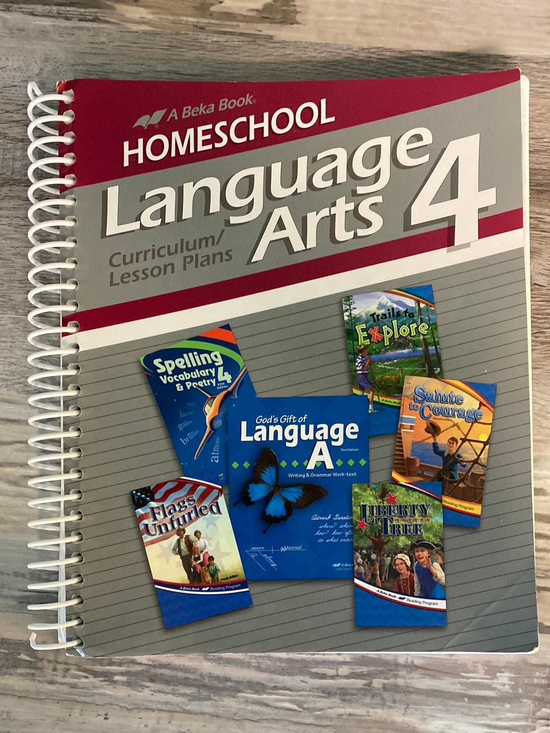 Abeka Language Arts 4 Partial Set