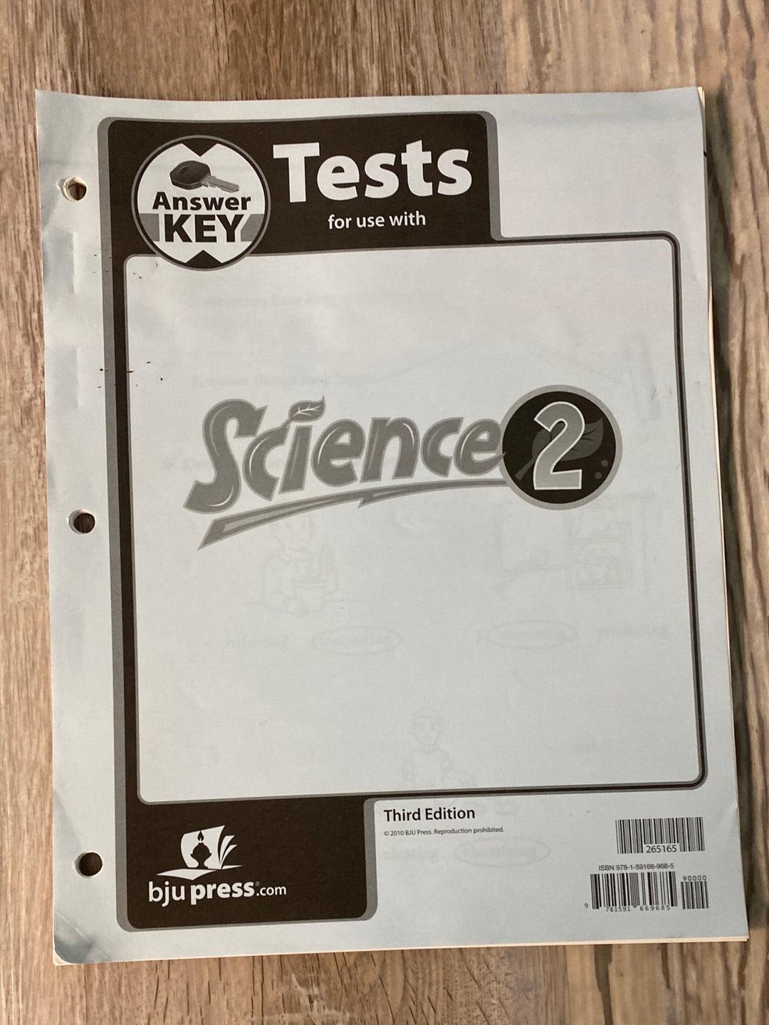 BJU Science 2: Student Text, Test+ Key, 3rd Edition