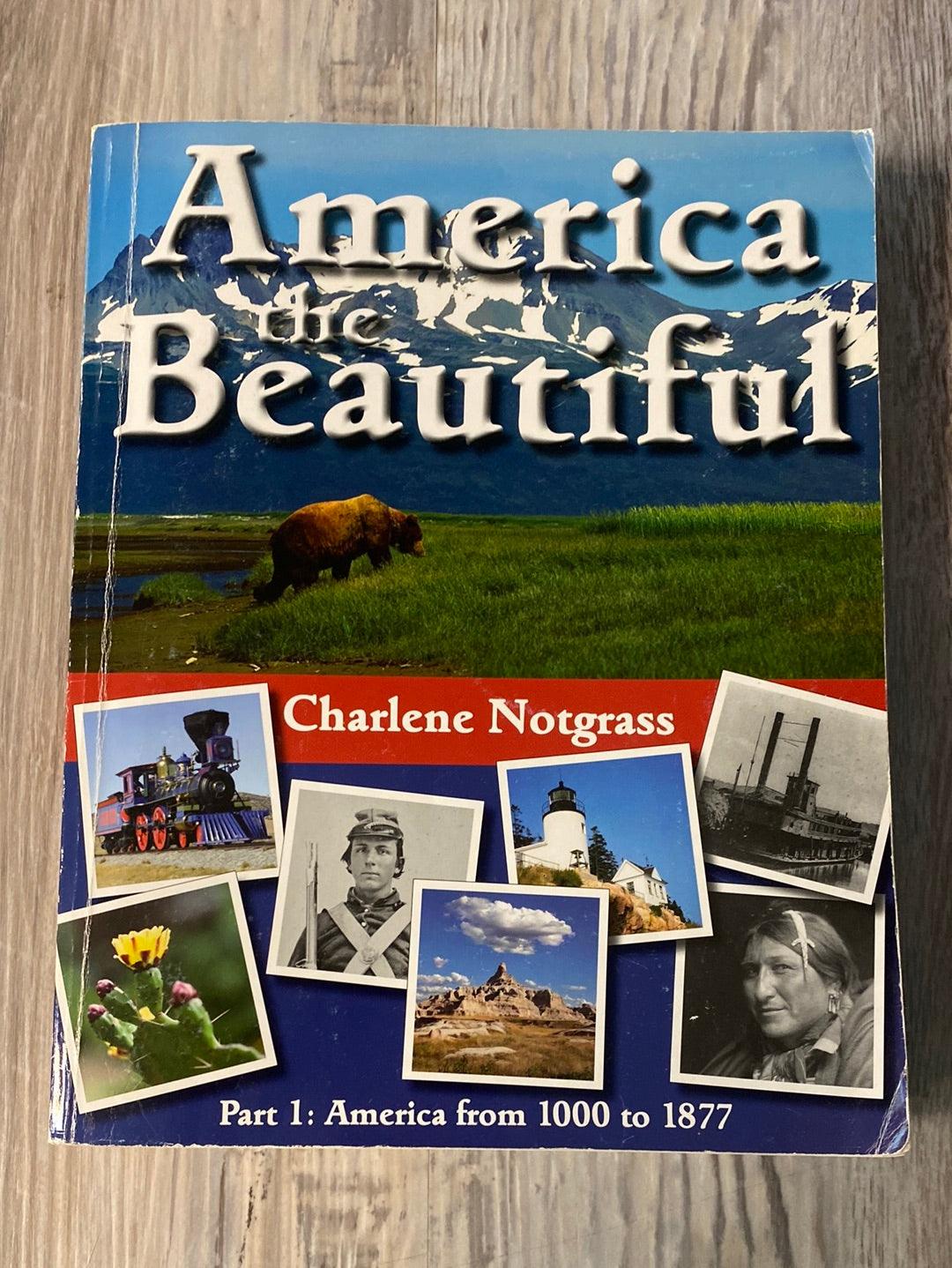 AMERICA THE BEAUTIFUL 3 Book Set by Notgrass 2011