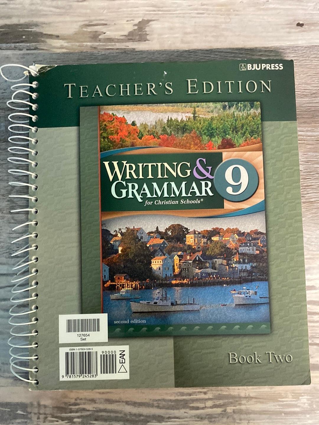 BJU Writing and Grammar 9  2nd Teacher's Edition 1 & 2