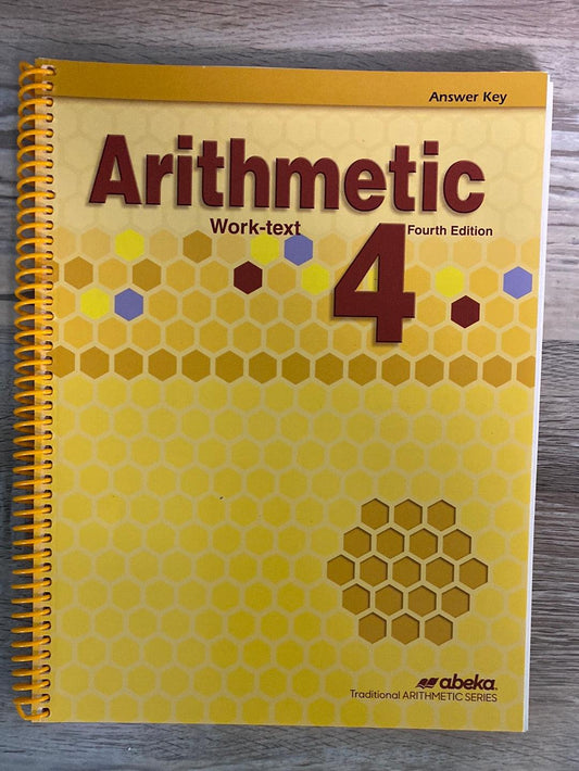 Abeka Arithmetic 4 Tests and Speed Drills 4th