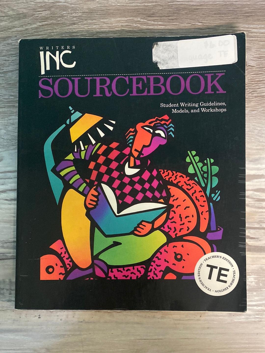 Writer's Inc Sourcebook Teacher's Edition