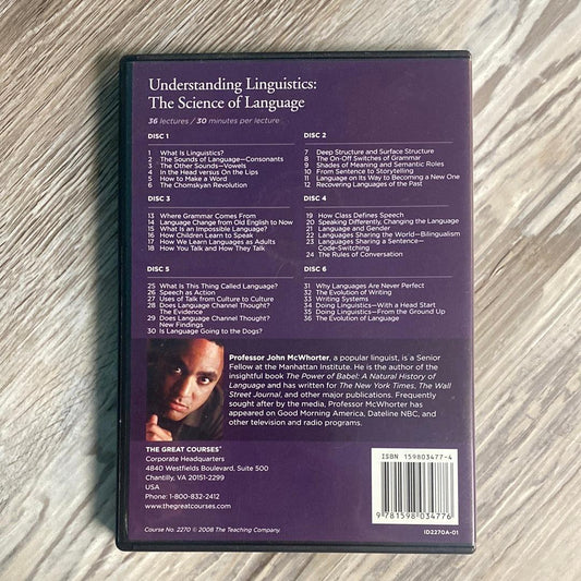 Understanding Linquistics by John McWhorter, Great Courses