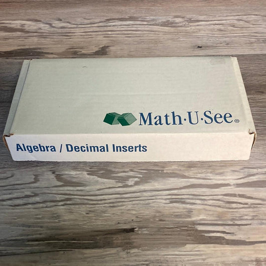 Math-U-See Manipulatives Algebra/Decimal Insert Kit
