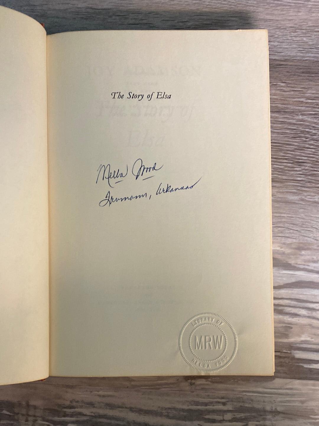 The Story of Elsa by Joy Adamson