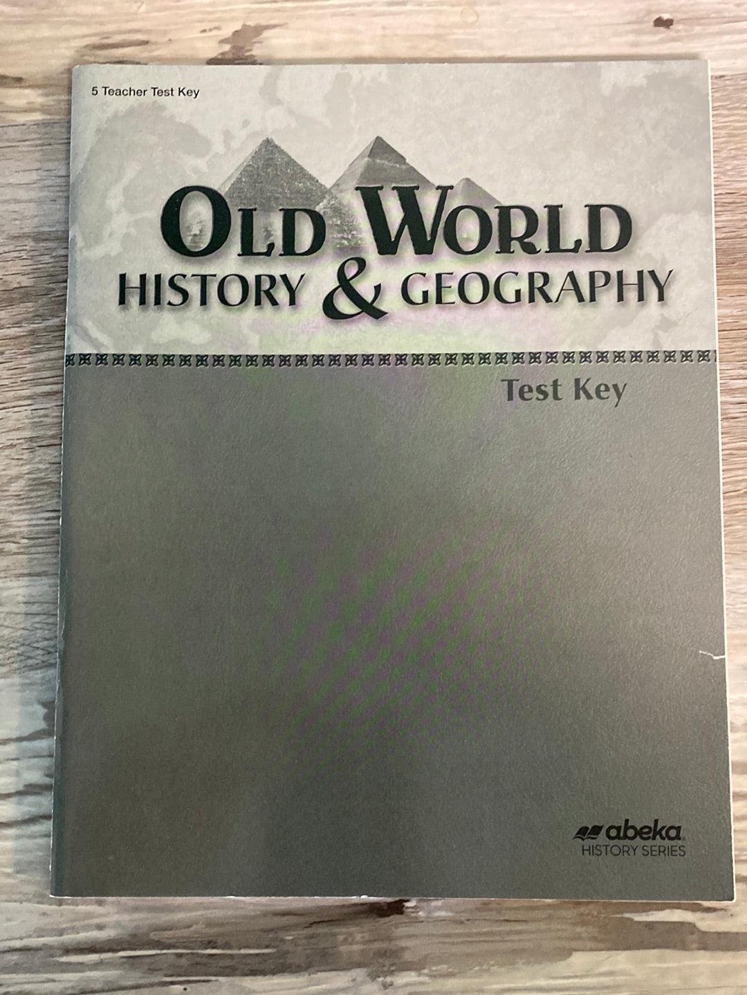 Abeka Old World History & Geography 5 Keys 4th ed.