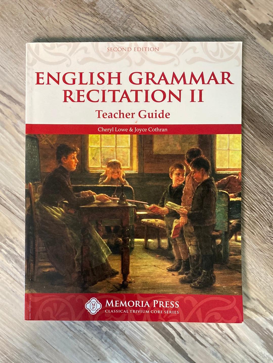 English Grammar Recitation II Teacher Manual Memoria