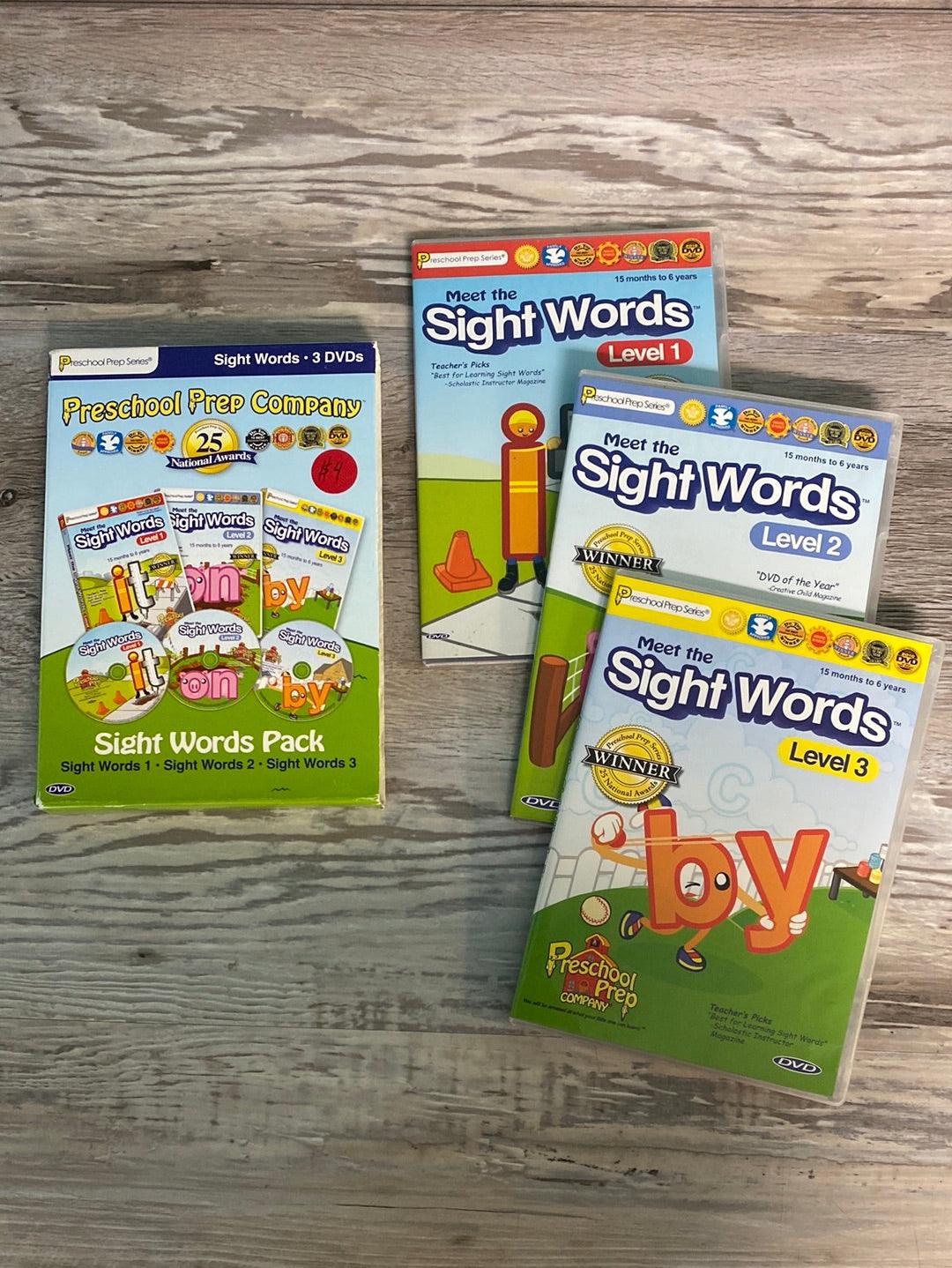 Preschool Prep 3 DVD Boxed Set Meet The Sight Words